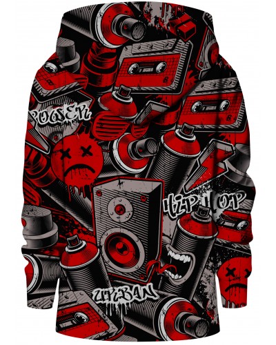 Hoodies zip Graffiti Spray