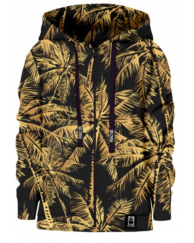 Hoodies zip Gold Palms