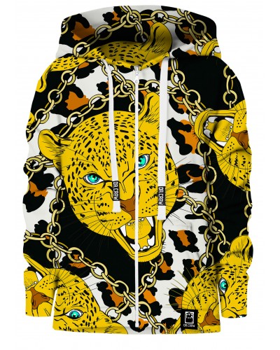 Hoodies zip Leopard Spots