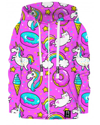 Bluza rozpinana Unicorn Confetti