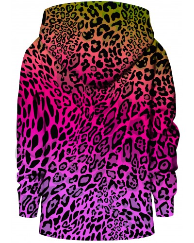 Bluza rozpinana Multicolor Leopard