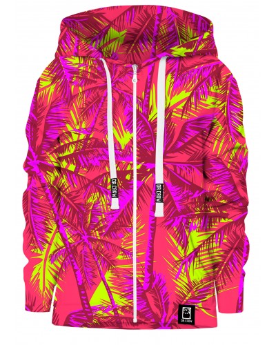 Bluza rozpinana Neon Palms Pink