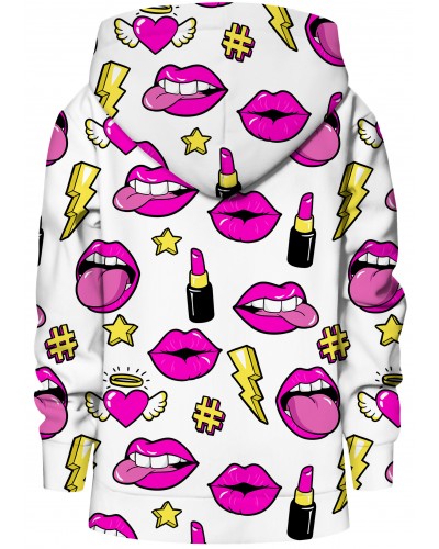 Hoodies zip Fashion Lips