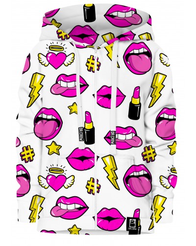 Hoodies zip Fashion Lips