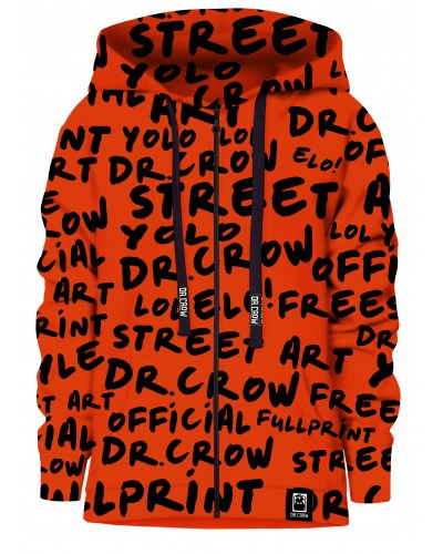 Hoodies zip Dr.Crow Orange