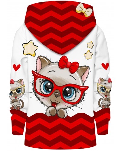 Hoodies zip Cute Cat