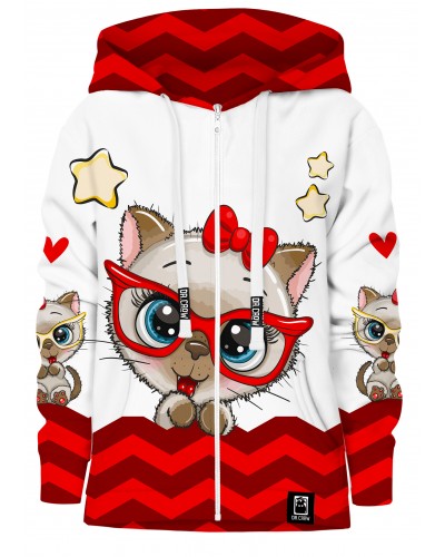 Hoodies zip Cute Cat