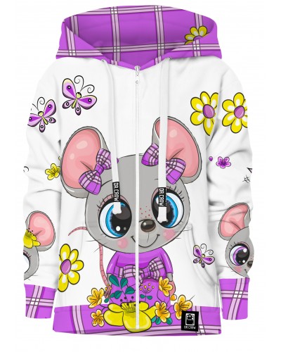 Hoodies zip Cute Mouse