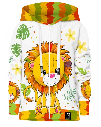 Hoodies zip Cute Lion