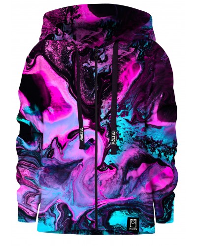 Hoodies zip Marble Neon