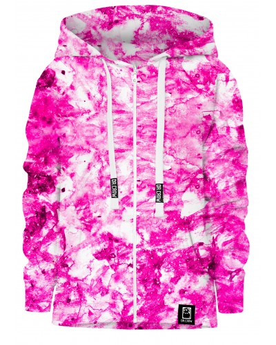 Hoodies zip Marble Pink