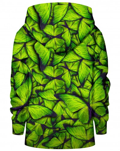 Hoodies zip Butterfly Green