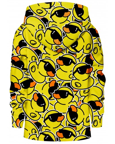 Hoodies zip Ducks Yellow