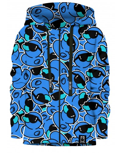 Hoodies zip Ducks Blue