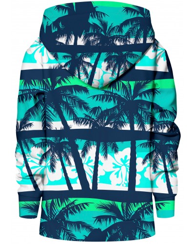 Hoodies zip Blue Beach