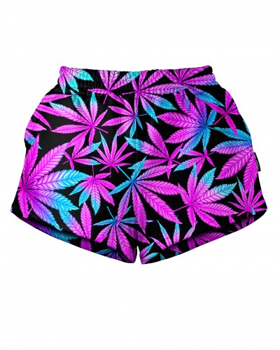 Shorts Neon Leaves