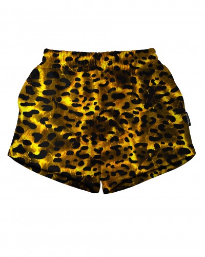 Shorts Gold Leopard