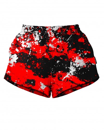 Shorts Marble Black Red