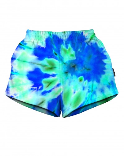 Shorts Tie Die Green