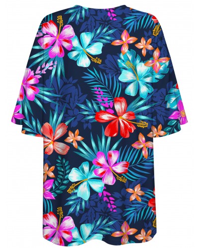 T-Shirt Oversize Colorful Flowers