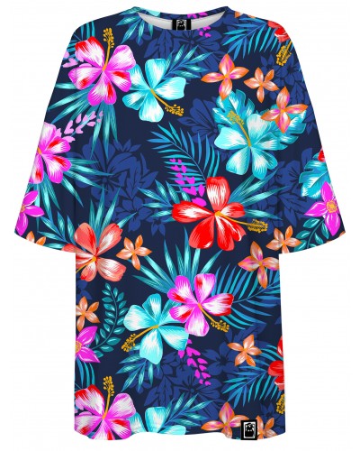T-Shirt Oversize Colorful Flowers