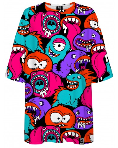 T-Shirt Oversize Colorful Monsters