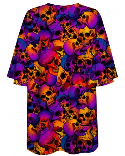 T-Shirt Oversize Skulls Ombre