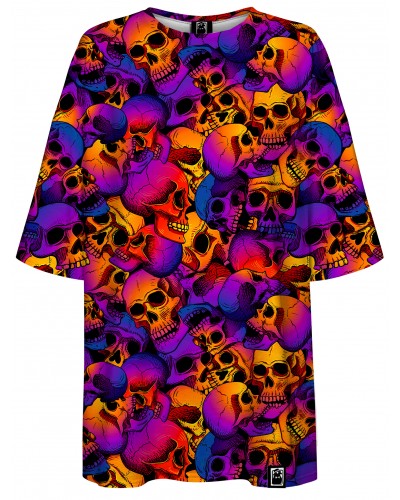 T-Shirt Oversize Skulls Ombre