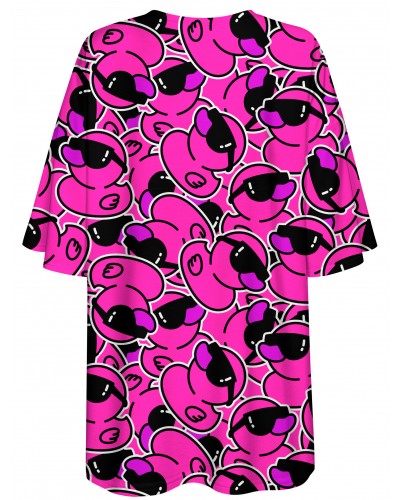 T-Shirt Oversize Ducks Pink