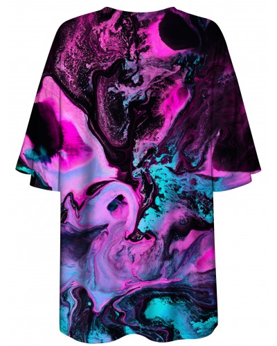 T-Shirt Oversize Marble Neon