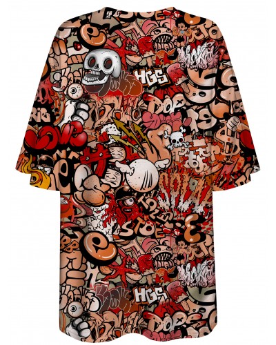 T-Shirt Oversize Graffiti Skull