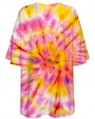 T-Shirt Oversize Tie Die Pink