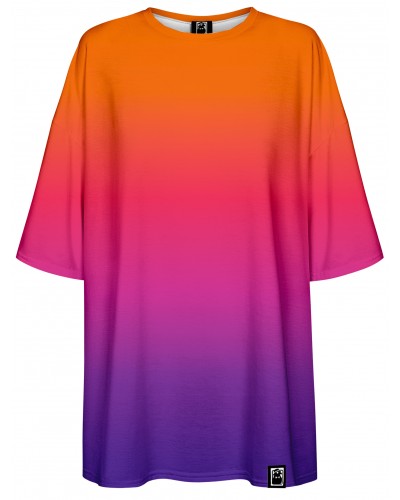 T-Shirt Oversize Ombre Orange Purple