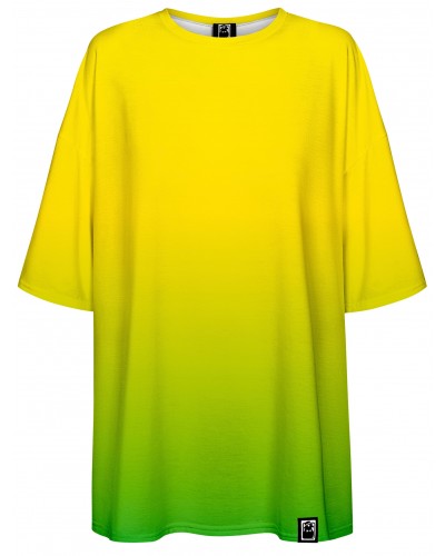 T-Shirt Oversize Ombre Yellow Green