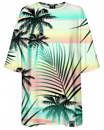 T-Shirt Oversize Tropical Beach