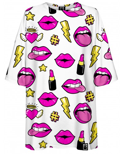 T-Shirt Oversize Fashion Lips