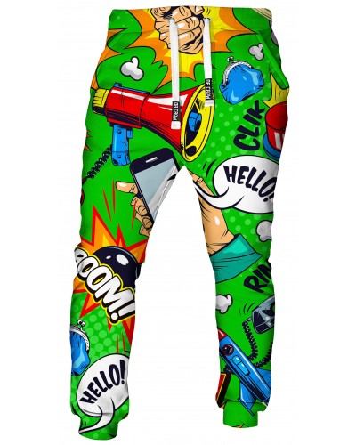 Trousers Comic Green