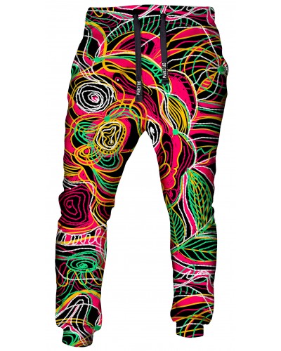 Trousers Drawn Flowers