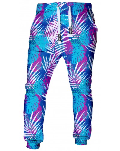 Trousers Blue Palms