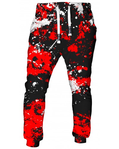 Trousers Marble Black Red