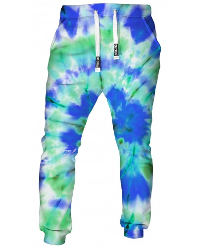 Trousers Tie Die Green