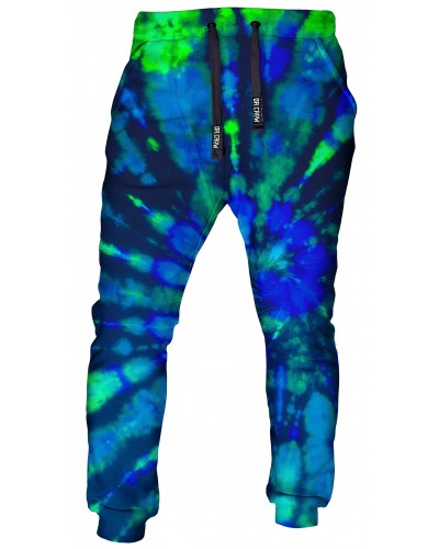 Trousers Tie Die Blue