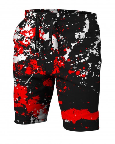 Shorts Marble Black Red