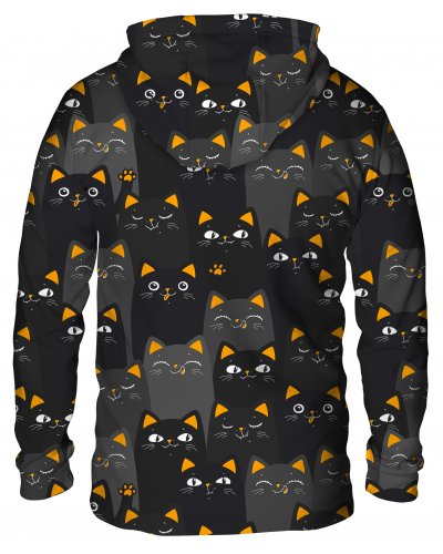 Hoodie with the hood Cats Orange