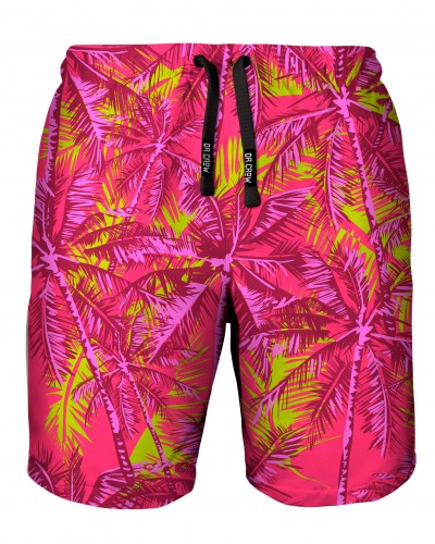 Swimsuit Neon Palms Pink