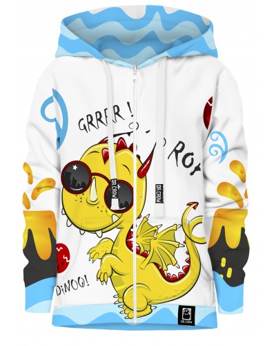 Hoodies zip Cute Dino