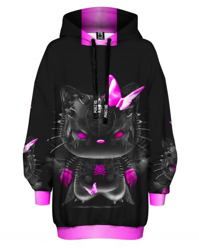 Hoodies Oversize Kitty Punk