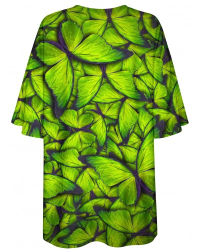 T-Shirt Oversize Butterfly Green