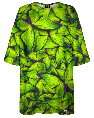 T-Shirt Oversize Butterfly Green