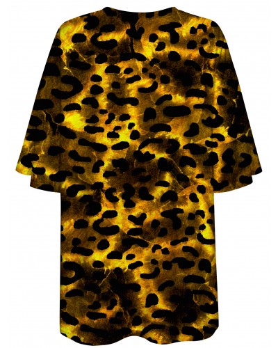 T-Shirt Oversize Gold Leopard